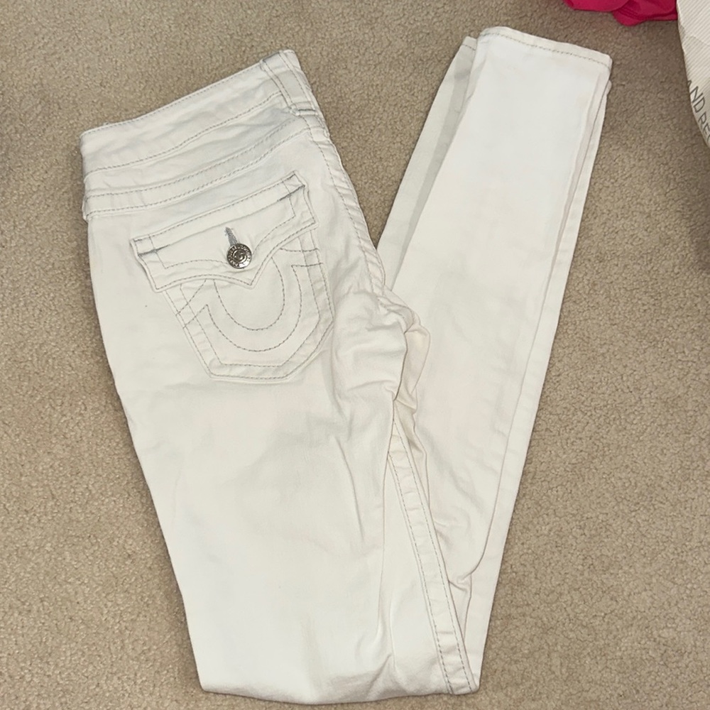 White skinny True Relgion Jeans